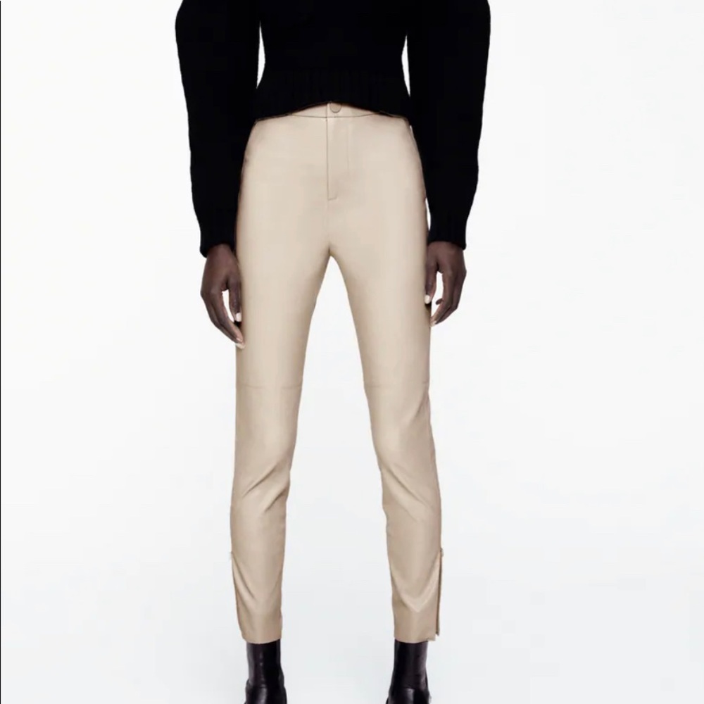 Zara Faux Leather Leggings
